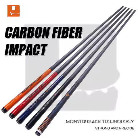 Little Monster-Professional Punch Cue, Carbon Technology Shaft, Carbon Fiber Jump Cue, Break Cue, 2 