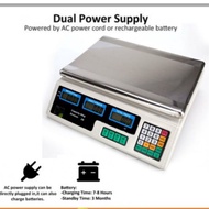 40kg Electronic Digital Price Computing Rechargeable Supermarket Counting Scale