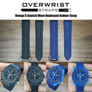 สายนาฬิกาแบบยางสำหรับ Omega X Swatch รุ่น Wave Deployant