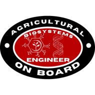 AGRICULTURAL BIOSYSTEM ENGINEER On Board Car Sticker Waterproof Weatherproof Non Fading Sun