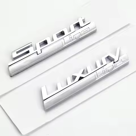 Car Fender Emblem Badge Sticker For Sport Line BMW Luxury Line Logo 520d 530d 330d 320d 518d F30 F10
