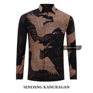 KEMEJA Original Batik Shirt With SENDANG KANURAGAN Motif, Men's Batik Shirt For Men, Men, Slimfit, Full Layer, Long Sleeve