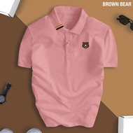 Áo Thun POLO Nam Brown Bear Cổ Bẻ Chất CVC Cá Sấu Cao Cấp Chuẩn Form Thanh Lịch