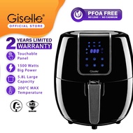 Giselle Digital Air Fryer 5.8XL with Touch Control Timer Temperature Control - Black (1800W) KEA0208
