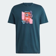 adidas Lifestyle Sportswear Photo Real Two-Tone Tee Men Turquoise IL5382