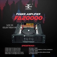 Power Amplifier Rdw Fa 20000 Fa20000 2 Class Td