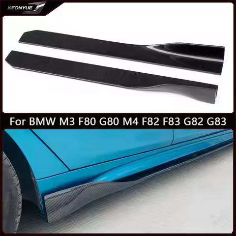 For BMW M3 F80 G80 M4 F82 F83 G82 G83 Carbon Fiber Side Skirt Splitters Cup wings Winglets Canards A