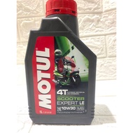 MESIN Motul MATIC SCOOTER EXPERT LE 10W30 0.8L & 1L SYNTHETIC Engine Oil
