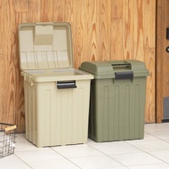 日本TONBO 戶外連結式大型收納桶/垃圾桶-大地色 70L