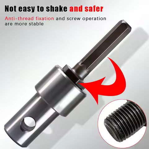 Earth Auger Adapter Tool 4 Interface Types Round Hexagonal Handle Earth Auger Adapter Tool For Drill