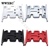 MN999 Anodized Aluminum Skid Plate Transmission Mount Gearbox Base for 1/10 RC Crawler SCX10 90047 9