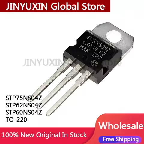 10Pieces STP75NS04Z 75NS04Z STP62NS04Z 62NS04Z STP60NS04Z 60NS04Z TO-220 Transistor