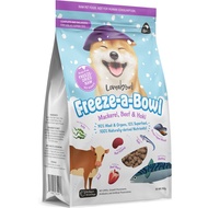 10% OFF: Loveabowl Freeze-A-Bowl Mackerel, Beef &amp; Hoki Grain-Free Freeze-Dried Raw Dog Food