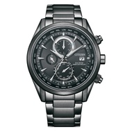 Citizen Eco-Drive Chronograph Black Stainless Steel Strap Men Watch AT8265-81E