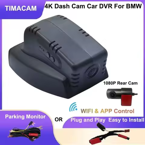 Wifi Dash Cam 4K Front and Rear Camera for BMW E90 E91 E92 E93 E81 E82 E87 E88 E60 E61 E65 E66 X1 E8