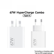 Charger 67W MAX Super Fast Charging Power Adapter with 6A USB-A to Type-C USB Cable Set Wall Charger