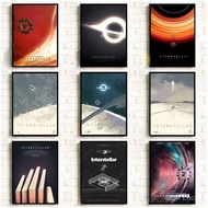 1pc frameless Canvas Classic Sci-fi Movie Interstellar, Universe Planet Wall Art, High-definition Ca
