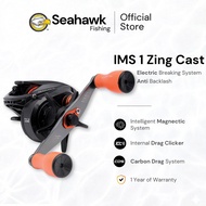 Seahawk IMS 1 Zing Cast Anti-Backlash | Upgraded LOUD Drag Clicker | FSV Spool Baitcasting Fishing R