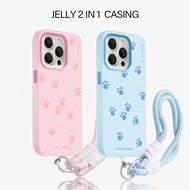 HP Jelly Color 2 In 1 Cute Puppy Latest Couple Casing Oppo C100 C100x C100i P3 Lite Note 80 A6s A6t 