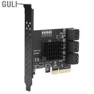 Guli Expansion Card PCIE to 6‑Port SATA3.0 Hard Disk 6G PCI‑E3.0 GEN3 4X Interface Hub Adapter