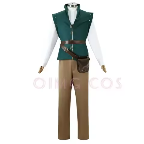 Premium Outfit Flynn Rider Tangled Rapunzel Cosplay Costume Adult Carnival Uniform Anime Halloween C