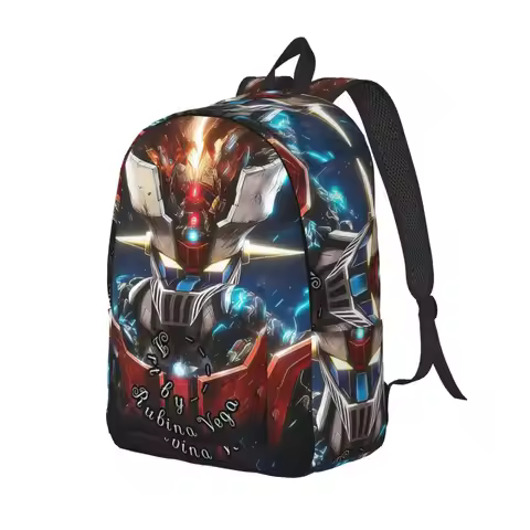 Mazinger Z Mad Robot Grendizer Anime Manga Backpack Daypack Large Capacity Children BookBag School B