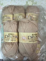 Patons Diploma Gold DK Wool Rich Yarn 淺橙色毛冷x8