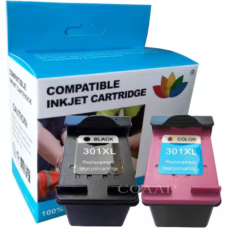 2x Refilled hp301 Ink Cartridges Replacement hp 301xl Deskjet 1050 2050 2050s 3050 Envy 4500 4502 45