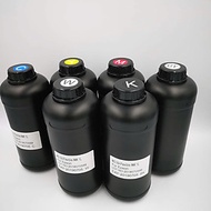 HCM-Mực UV Epson trung tính in quảng cáo cho mọi chất liệu,chai 1L cho printhead Epson DX5 DX7 I3200