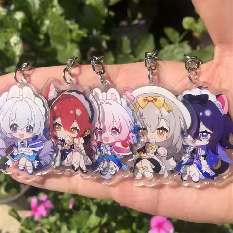 Honkai: Star Rail Blade Luocha Imbibitor Lunae Jing Yuan Keychain Badge Accessories Anime Game Cospl
