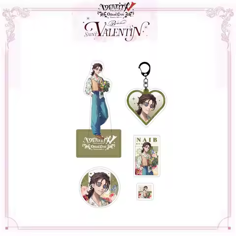 5PCS Anime Identity V Naib Subedar Cosplay Acrylic Stand Transparent Card Pendant Badge Printmaking 