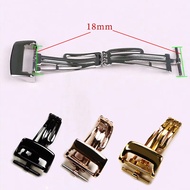 18mm Folding Clasp For AP GA2100 Rubber Leather Watch Band Strap Accessories Silver Black Rose Gold 