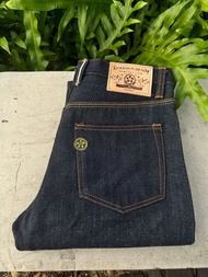 DOK KHUN DENIM รุ่นรุ่งอรุณผ้า16oz ริมเเดง ทรงกระบอกตรง