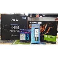 Gigabyte Technology I3-9100F+H310M PRO-VH+8G D4 2666 Micron+Gigabyte GT1030 2G D5