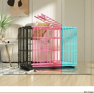 Maosa Dog Cage Indoor Teddy Dog Cage with Toilet Small Dog Cat Cage Folding Small Size Pet Metal Rabbit Cage