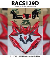 Rapido Cover Set Yamaha Y15ZR V1 V2 MX King-150 (28) Cyan Red Accessories Motor Y15 Ysuku Hot Selling King150 CS6 MxKing Mx king150 (28)