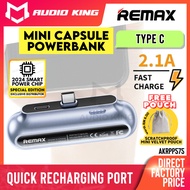 REMAX Original Mini Capsule Type C Output 2500mAh 2.1A Quick Charge Powerbank Flight Travel AKRPP575
