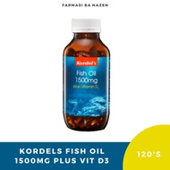 KORDELS FISH OIL 1500MG PLUS VITAMIN D3 UNTUK JANTUNG