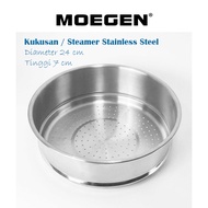 Maystar Steamer Short stainless steel Steamer For wok pan 24cm