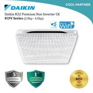 DAIKIN 1.0-5.0HP Non Inverter Ceiling Cassette Air Conditioner FFC & FCC Series R32 Built-in WiFi