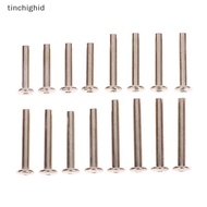 tinchighid 4Sets stainless steel luggage screws, luggage accessories Luggage Wheels Bolts Rivets 6*3