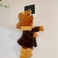 小熊維尼造型木雕掛飾