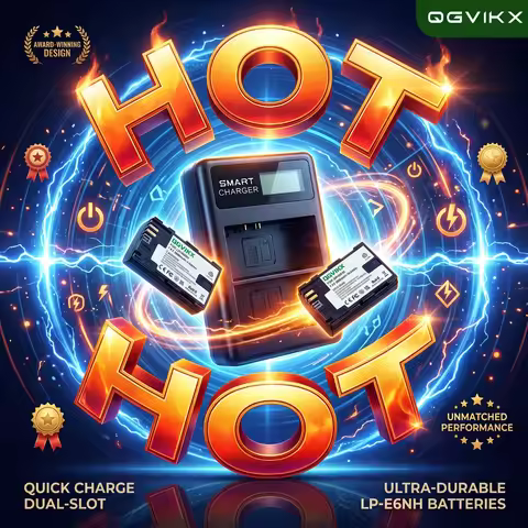 QGVIKX LP E6NH Compatible with Canon EOS R7 7.4V 2600mAh POWER BATTERY CAPACITY 19.24Wh 2-Pack Batte