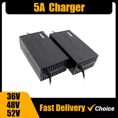 Electric Bike 5A Li-ion Battery Pack Charger DC XLR Lithium battery charger for 36V 42V 48V 54.6V 52