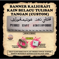 KAIN BELACU BANNER BUNTING DESSERT TABLE KALIGRAFI TEMA KLASIK