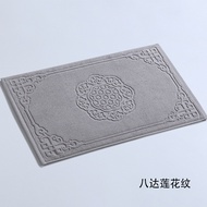 codAbsorbent Cotton Floor Mat for Bathroom Toilet Monochrome Floor Towel Ant-slip Spa Beauty Bath Ma