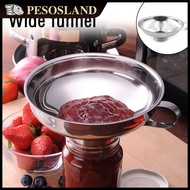 Stainless Steel Food Pickles Jam Funnel Canning Hopper Filter Wide Mouth Funnel Canning Funnel