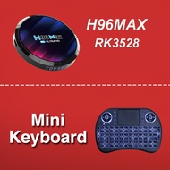 NEW  Android Box H96 Max RK3528 (Pre-install 10k Channels/Movies) TV Box 4GB+64GB Android 13.0 Smart Tv Android Box Mini TvBox Singapore Android Box 4G 64GB Suppor2.4G/5/6G WIFI +Bluetooth BT 5.0 8K