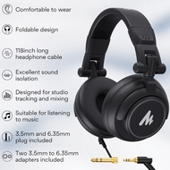 Manila Stock MAONO Professional DJ Studio Monitor Headphones Over Ear and Detachable Plug & Cable wi