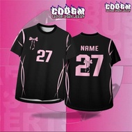 COQUETTE RIBBON Jersey Coquette Tshirt Ribbon Bow Baju jersi Microfiber Quick Dry Lengan Pendek Suka
